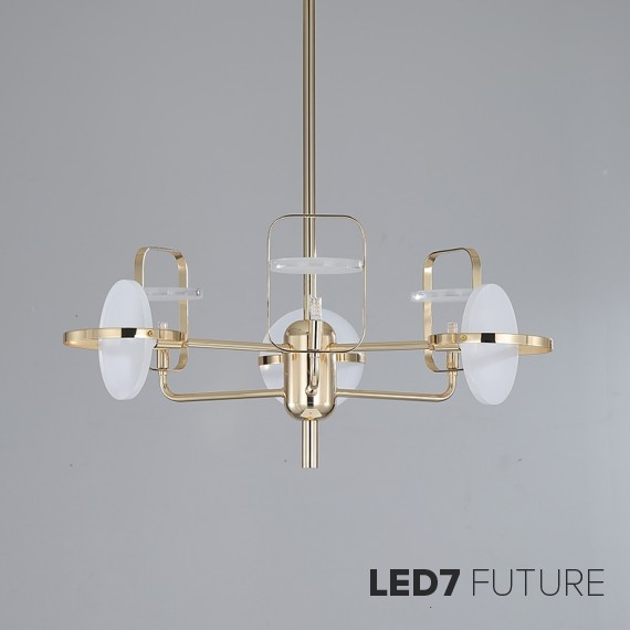 Loft Industry Modern - The Gold Light Chandelier